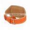 Professional design logo printed  leather weight lifting belt