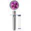 Modern Water Saving Flow 360 Degrees Turbo Rotating With Fan ABS Rain spray Nozzle 360 Bath Shower Head