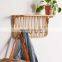 New Arrival Rattan Wall Hook Clothing hangers Cane Wicker Clothing Entryway Hanger Organizer Vietnam Supplier