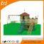 Outdoor playground wooden material for kids playhouse for sale