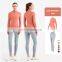 New Arrival Custom Two Piece Women Workout Sets Half Zipper Jacket High Waist Sports Legging