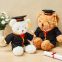 Customized Brown Graduation Teddy Bear with and Gowns Gift for Graduates