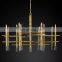 Hengzhi Home Modern Minimalist Pendant K9 glass Dining Candle Hanging Light LYNX CHANDELIER for Hotel Living Room