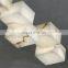 Custom linear adjustable alabaster chandelier suitable for bedroom living room dining room bar spiral staircase decor chandelier