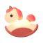 Wholesale Cute Silicone LED Night Light for Kids Bedside Rocking Horse Unicorn Lamp for Nursery Bedroom Stylish Touch Control