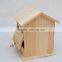 2016 China Supplier Custom New Unfinished Wooden Bird House Wholesale