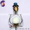 metal glow in dark bird sticks for garden decorations