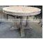 RE-1504 Wood Carved Dining Table Legs Reclaimed Wood 12 Seater Dining Table