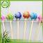 Environment friendly competitive updated bamboo bead cocktail picks