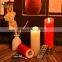 ABEFGH Lycas patented Ivory pillar flameless 3D moving flame led candle niganha