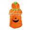 Halloween Festival Pumpkin Dog Apparels with Shorn Velvet Material and Extra Heavy Soft Wool fit for Autumn and Winter