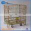 Warehouse storage steel collapsible wire mesh box