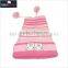 kids new products 2014 pom pom beanie hats wholesale