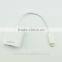 Hot sell white usb-c to usb 3.0 cable with usb male to hdmi female adapter