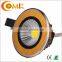 Aluminum Glossy Silver COB led ceiling light with ce rohs OMK-TH001-3A