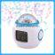 Musical night star sky calender projection alarm clock