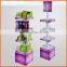 Custom Corrugated Cardboard Store Shelf Shop Cosmetic Paper Display Rack