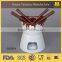Chinese fondue set, ceramic decal cheese fondue