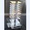 Top quality customized acrylic lipstick tower / 120 compartment acrylic lipstick holder