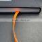 A5 pu hardcover 80 white pages notebook with orange elastic band