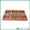 Carbonized bamboo wooden bed tray with legs