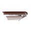 9Pieces Ball Head Long Arm Hex Key Copper Coated Allen Wrench Sets