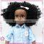 Beautiful black fashion custom vinyl body moveable baby doll