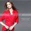 100%Tencel Lady Women's 3/4 Sleeve Classy V-Neck Casual Fashionable Dress 2016