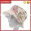 A-1484 lady floral printing bucket hat women custom printed bucket cap outdoor print flower bucket hat