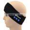 Portable Rechargeable Indoor and Outdoor Bluetooth Headset Earphone Hands- free Music Play Headband Head wrap Cap for Sports