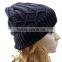 Bluetooth V4.1 Wireless Handsfree Phone Music Receiver Beanie Knitted Hat Black