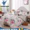 Queen King Size Flower Print China Factory Bedding Set for Bed