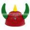 Orange Plastic Viking Football Fan Hat Wholesale with for Football Events & Parties & Carnivals