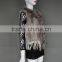 Rabbit Fur Vest Fur Collar Ladies Poncho Fashion Knitting