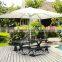 outdoor aluminium giant middle pole umbrella white garden parasol cheap price