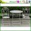 Popular Antique White Metal Table Chair Folding Patio Sets