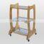 2016 New Sales Solid OAK Wood Trays,Wood Trolley , beauty Trolley