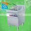stainless steel electrical induction deep fryer with double basket, induction turkey deep fryer 380v