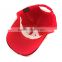 Custom best quality red Acrylic Embossed baseball hat with metal buckle                        
                                                                                Supplier's Choice