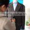 Top quality 2 singal breast botton,grey color fashion men wear long sleeve wool long overcoats for men