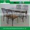 metal dining set metal table and chairs metal dining table and chiars 1+4 set