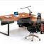 L shape ceo desk/MFC office desk /executive desk with side table