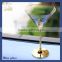 Top drawer handmade lead free clear crystal bubble ball martini wine glass stand with multi-purpose