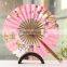 Promotional bamboo hand fan weding mini fan