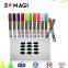 Chalk Markers with extra gold and silver ink. Set of 12 shiny neon liquid chalk pen with reversible bullet and chisel fine tip