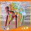 Colored plastic chair leisure cafe chair for sale