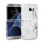 Hot for samsung galaxy s7 edge case, marble patten hard pc back cover case for samsung s7 edge, white & black
