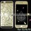Deluxe Diamonds Skin Cover Tempered Glass Screen Protector For iPhone 6 6S