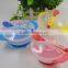 Factory manufacture stay put spill proof baby plastic bowl set with spoon