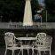 Outdoor latest beautiful balcony aluminum patio coffee chairs